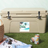 Tropical Beach Palm Treppers Aufkleber (Kühler)