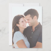 Tropical Beach Palm Wedding retten Sie das Datum Save The Date (Rückseite)