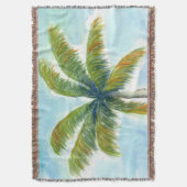 Tropical Beach Palme an einem sonnigen Tag Decke (Vorderseite Vertikal)