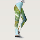 Tropical Beach Palme an einem sonnigen Tag Leggings (Rechts)