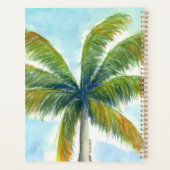 Tropical Beach Palme an einem sonnigen Tag Planer (Rückseite)
