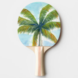 Tropical Beach Palme an einem sonnigen Tag Tischtennis Schläger