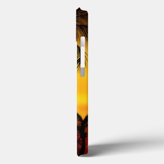 Tropical Beach Palms Case-Mate iPhone Hülle (Rückseite / Links)