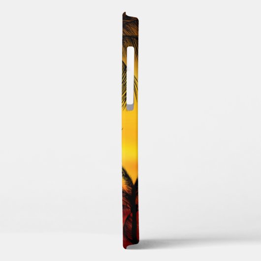 Tropical Beach Palms Personalisiert Case-Mate iPhone Hülle (Rückseite / Links)