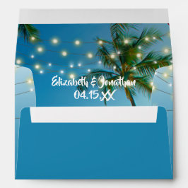 Tropical Beach Palms String Lights Rücksendeadress