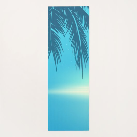 Tropical Beach Palms Yogamatte (Rückseite)