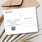 Tropical Beach Paradise Hochzeit retten das Datum Ankündigungspostkarte