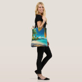 Tropical Beach Paradise - Palme Tree Art Tasche (Am Model)