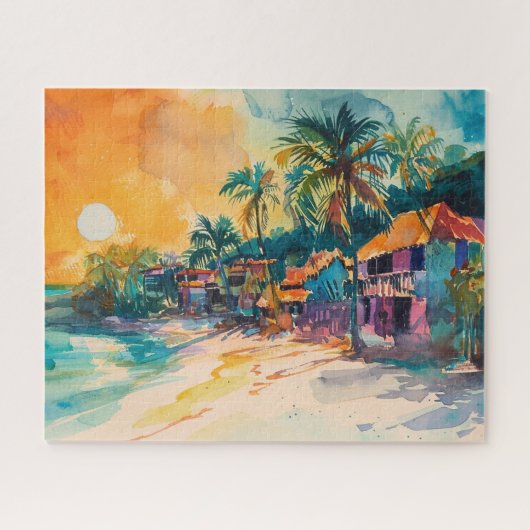 Tropical Beach Paradise Puzzle (Horizontal)