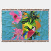 Tropical Beach Parrot Decke (Vorderseite)