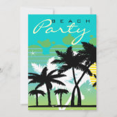 Tropical Beach Party Einladung (Vorderseite)