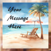 Tropical Beach Party Fensteraufkleber (Blatt 2)