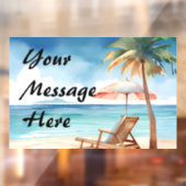 Tropical Beach Party Fensteraufkleber (Blatt 2)