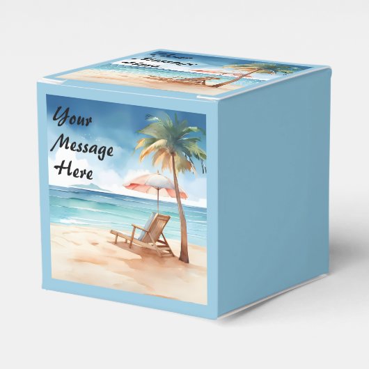 Tropical Beach Party Geschenkschachtel (Vorderseite)