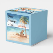Tropical Beach Party Geschenkschachtel (Rückseite)