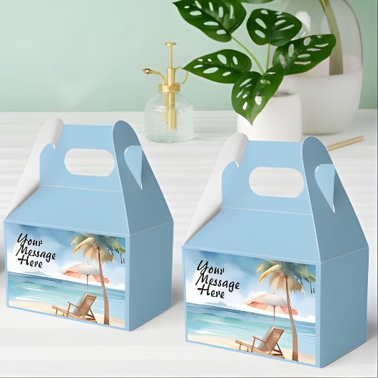 Tropical Beach Party Geschenkschachtel