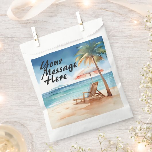 Tropical Beach Party Geschenktütchen (Ausgeschnitten)