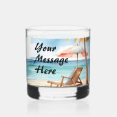 Tropical Beach Party Whiskyglas (Vorderseite)