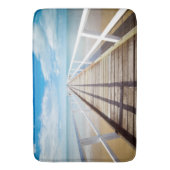 Tropical Beach Pier Badematte (Vorderseite Vertikal)