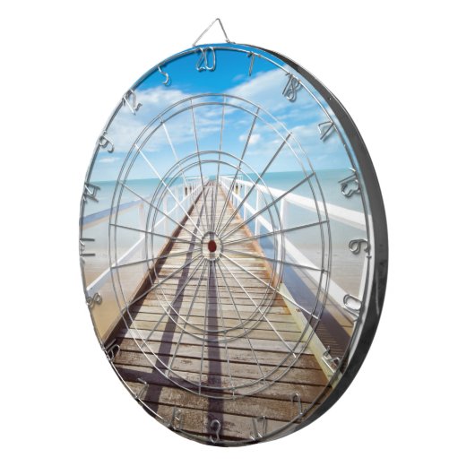 Tropical Beach Pier Dartscheibe (Vorderseite rechts)