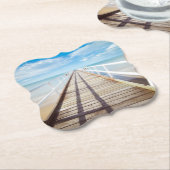 Tropical Beach Pier Untersetzer (angewinkelt)