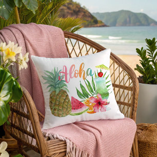 Tropical Beach Pineapine Aloha Luau Sommer Kissen