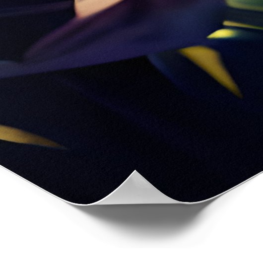 Tropical Beach Pirate Ship Poster (Ecke)