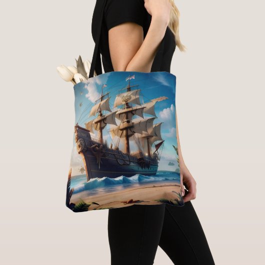 Tropical Beach Pirate Ship Tasche (Von Nahem)