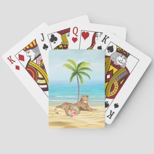 Tropical Beach Playing Cards Spielkarten (Rückseite)