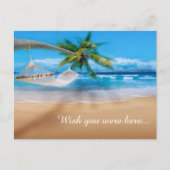 Tropical Beach Postcard Postkarte (Vorderseite)