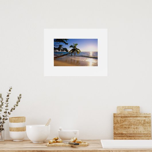 Tropical Beach Poster (Küche)