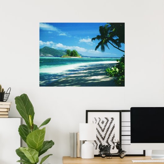 Tropical Beach Print Poster (Heimbüro)
