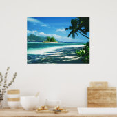 Tropical Beach Print Poster (Küche)