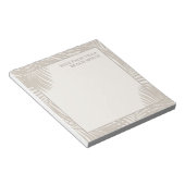 Tropical Beach Rental Zuhause Name Personalisiert Notizblock (angewinkelt)