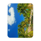 Tropical beach resort, Belize Magnet (Vertikal)