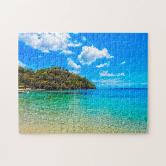 Tropical Beach Saint Vincent. Puzzle (Horizontal)