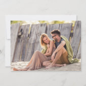 Tropical Beach Salty Kisses Wedding retten Save The Date (Rückseite)