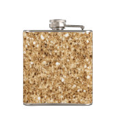 Tropical Beach Sand Imitate Glitzer Flask Flachmann (Rückseite)