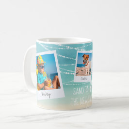 Tropical Beach Sand ist das neue Schnee-Foto Kaffeetasse