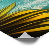 Tropical Beach Sand Ocean Palmen Poster (Ecke)