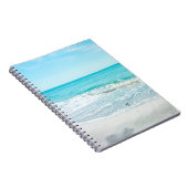 Tropical Beach Sand Ocean Waves Muscheln Golf Notizblock (Rechte Seite)