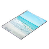 Tropical Beach Sand Ocean Waves Muscheln Golf Notizblock (Linke Seite)