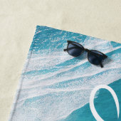 Tropical Beach Sand Ocean Waves Strandtuch (Beispiel)