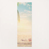 Tropical Beach, Sand, Seashells, Yogamatte (Vorderseite)