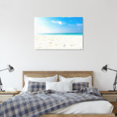 Tropical Beach Sand Sky & Summer Day Leinwanddruck (Insitu (Schlafzimmer))