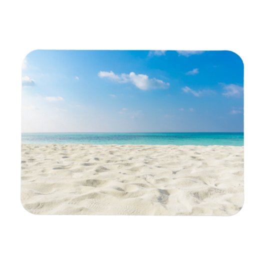 Tropical Beach Sand Sky & Summer Day Magnet (Horizontal)
