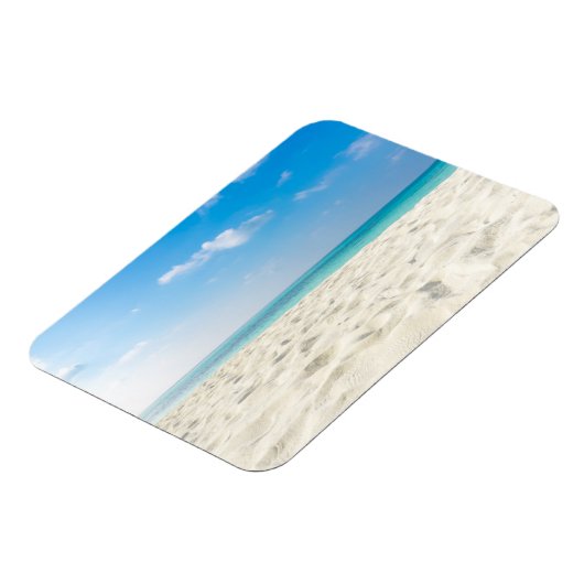 Tropical Beach Sand Sky & Summer Day Magnet (Linke Seite)