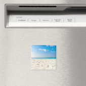 Tropical Beach Sand Sky & Summer Day Magnet (In Situ (Geschirrspüler))