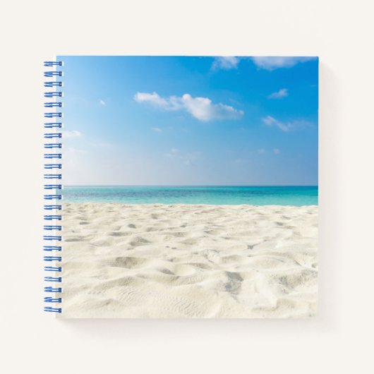 Tropical Beach Sand Sky & Summer Day Notizblock (Vorderseite)