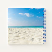 Tropical Beach Sand Sky & Summer Day Notizblock (Rückseite)